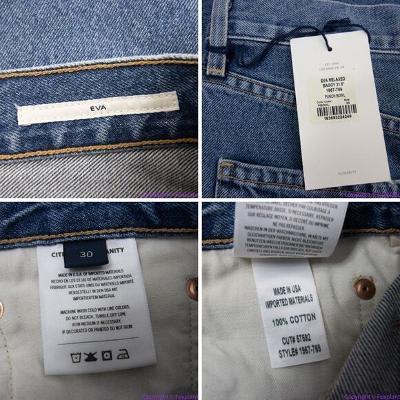 NEW Citizen of Humanity Eva Relaxed Baggy In Punch Bowl, 30‎ - Picture 16 of 16